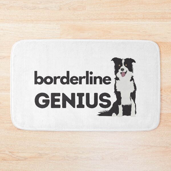 Item preview, Borderline Genius Border Collie BC designed and sold by Mop Dog Designs.