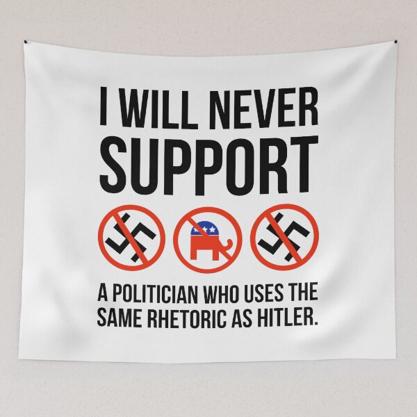 Item preview, I will never support fascism  designed and sold by Rachel the Artist .