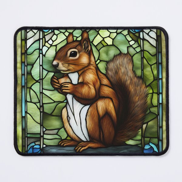 Item preview, Squirrel in Stained Glass designed and sold by CalmnessbyChoice.