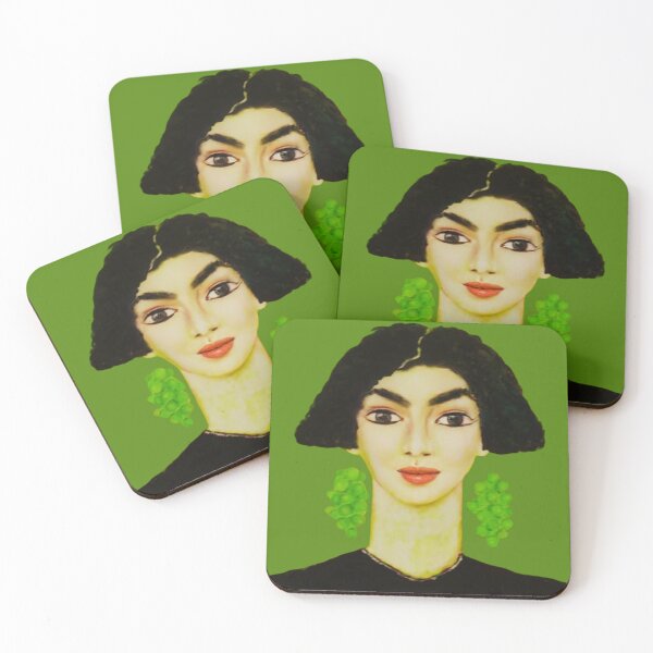 Item preview, A girl with bunches of grapes in her ears designed and sold by MaPerle.