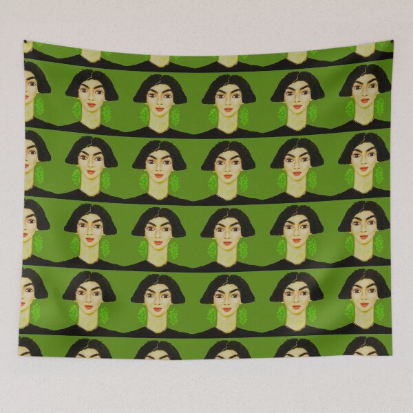 Item preview, A girl with bunches of grapes in her ears designed and sold by MaPerle.
