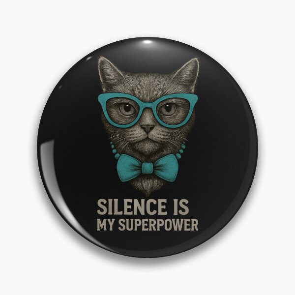 Item preview, Lady Meowington – Silence is My Superpower designed and sold by SilaShop222.