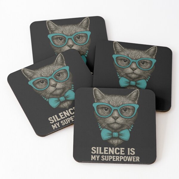 Item preview, Lady Meowington – Silence is My Superpower designed and sold by SilaShop222.