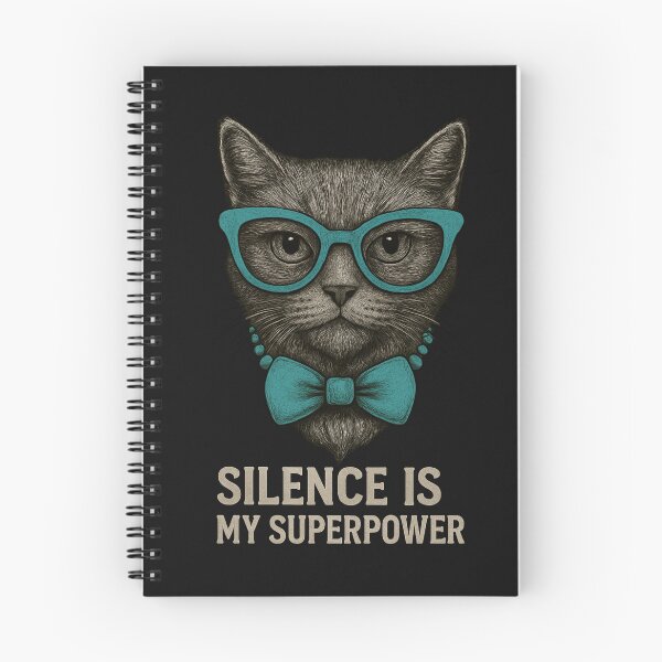 Item preview, Lady Meowington – Silence is My Superpower designed and sold by SilaShop222.
