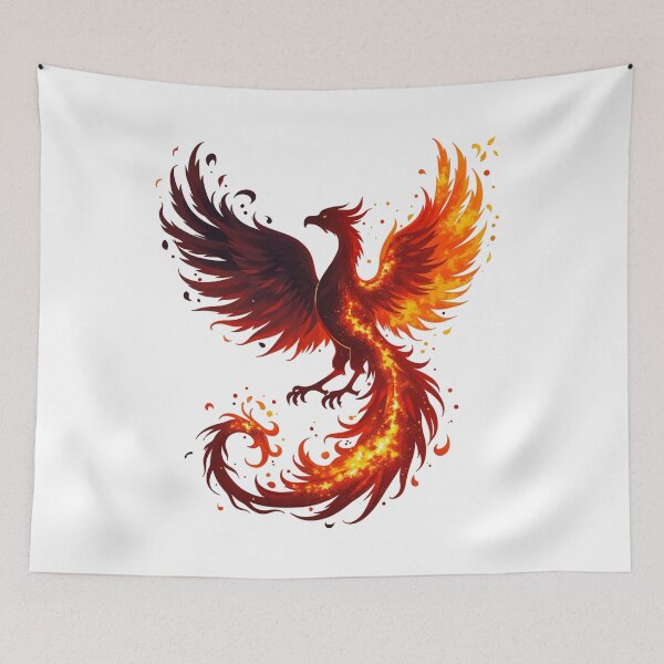 Item preview, Phoenix of Rebirth - Fiery Mythical Beauty designed and sold by latelierdechris.