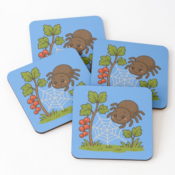 Item preview, Cute Cartoon Spider with Web and Berries designed and sold by IraBum.