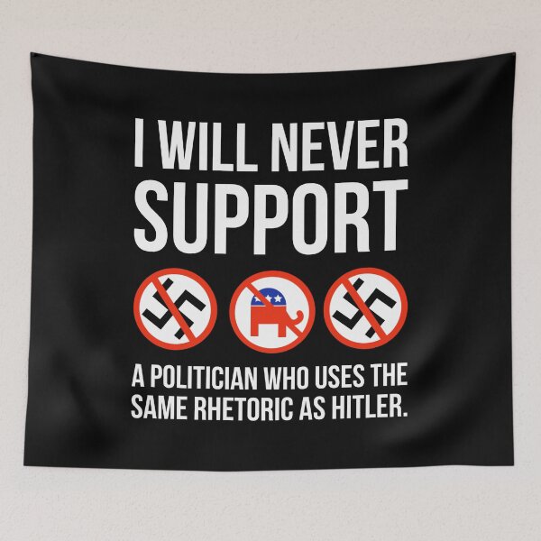 Item preview, I will never support fascism  designed and sold by Rachel the Artist .