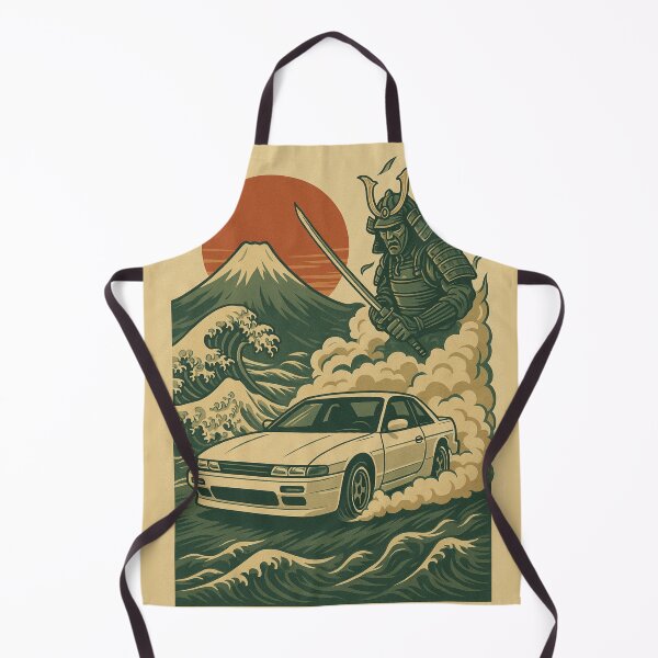Artikelvorschau, Samurai Drift Art – JDM-Autoposter mit Fuji und Welle entworfen und verkauft von LinearForm.
