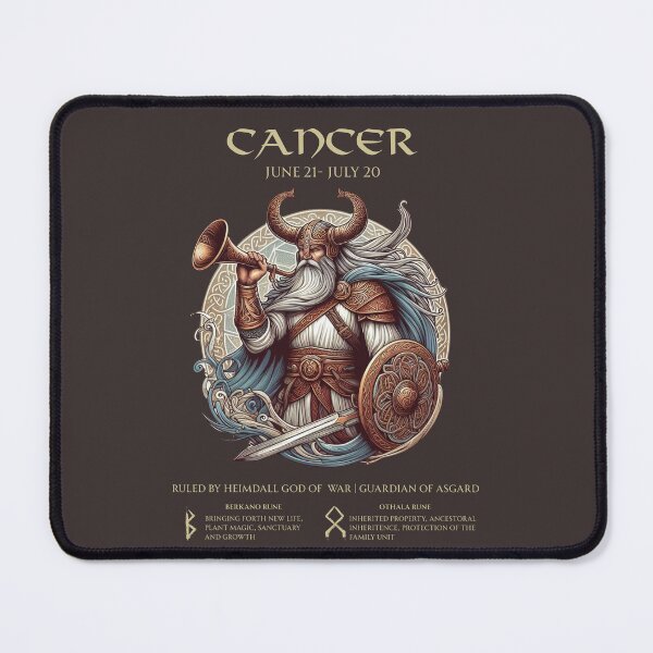 Item preview, Cancer Viking God Heimdall designed and sold by Kjahli.