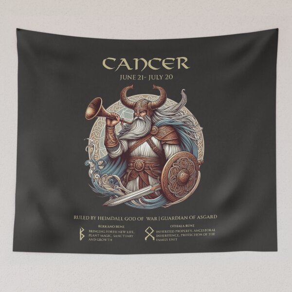 Item preview, Cancer Viking God Heimdall designed and sold by Kjahli.