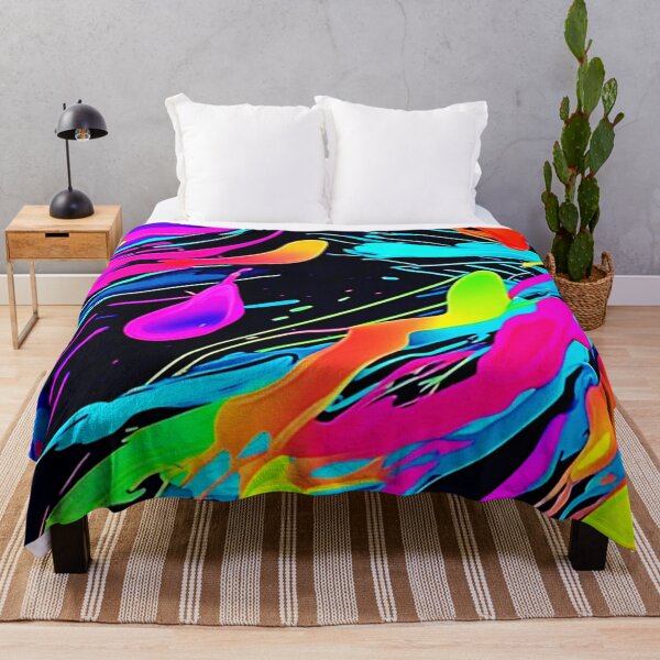Item preview, Vivid Paint Splatters Design designed and sold by Health And Fitness Posts e-Store.