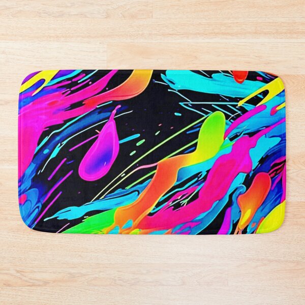 Item preview, Vivid Paint Splatters Design designed and sold by Health And Fitness Posts e-Store.