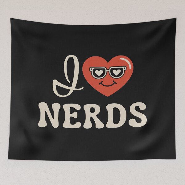 Item preview,  I Love Nerds Geeky Heart Design designed and sold by Anniko Art Studio.