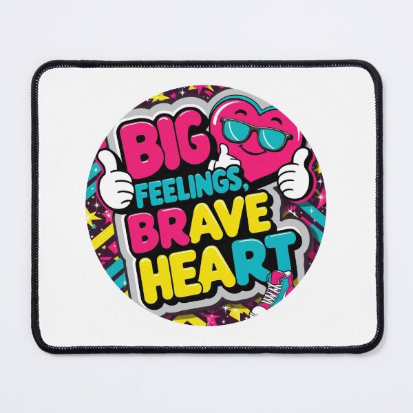Item preview, “Big Feelings, Brave Heart” designed and sold by BeBraveStore.