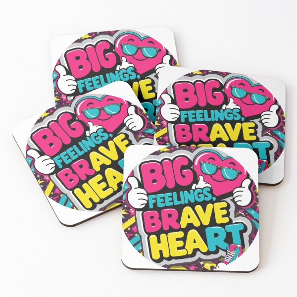 Item preview, “Big Feelings, Brave Heart” designed and sold by BeBraveStore.
