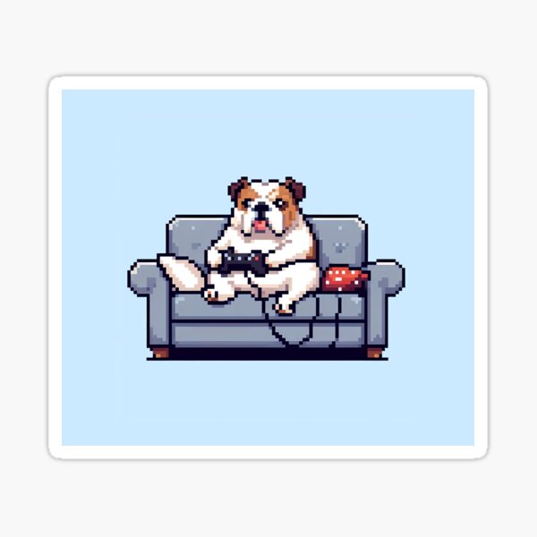 Aperçu de l'œuvre Bulldog anglais Gaming créée et vendue par Heidi25L.