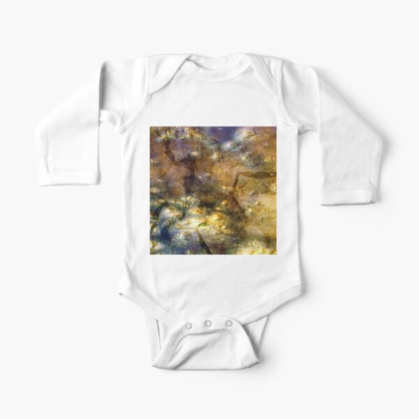 Martian Fossils 3 Long Sleeve Baby One-Piece