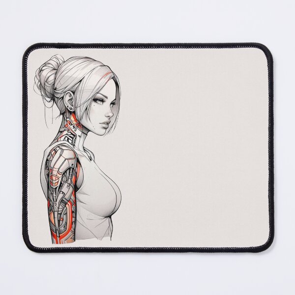 Item preview, Cyborg Girl designed and sold by ArtCraftLab.