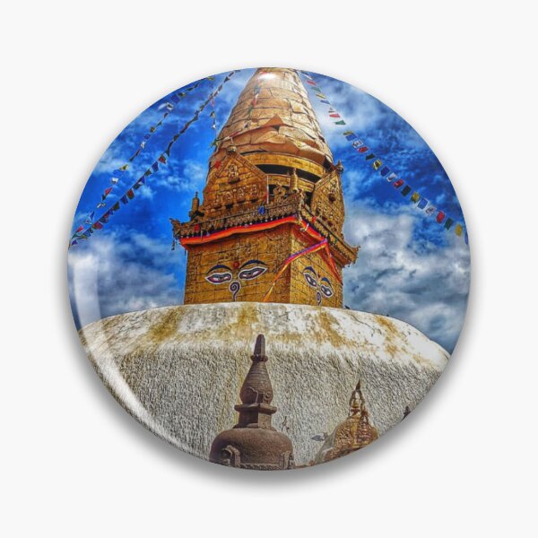 Item preview, Sacred Skies over Monkey Temple – Kathmandu designed and sold by Faruk Kalkan Travel Gallery.