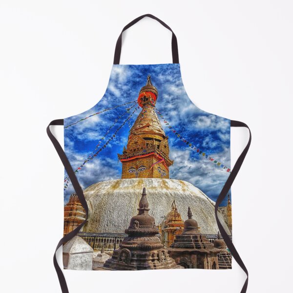 Item preview, Sacred Skies over Monkey Temple – Kathmandu designed and sold by Faruk Kalkan Travel Gallery.