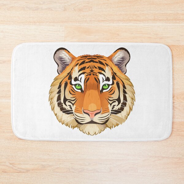 Item preview, Wild animal tiger head face mascot design vector illustration, (Panthera tigris) big cat jungle animal designed and sold by Danler.
