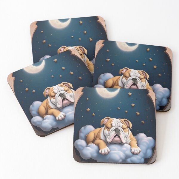 Item preview, Bulldog Dreams: Nap Among the Stars designed and sold by AbstractAnom.