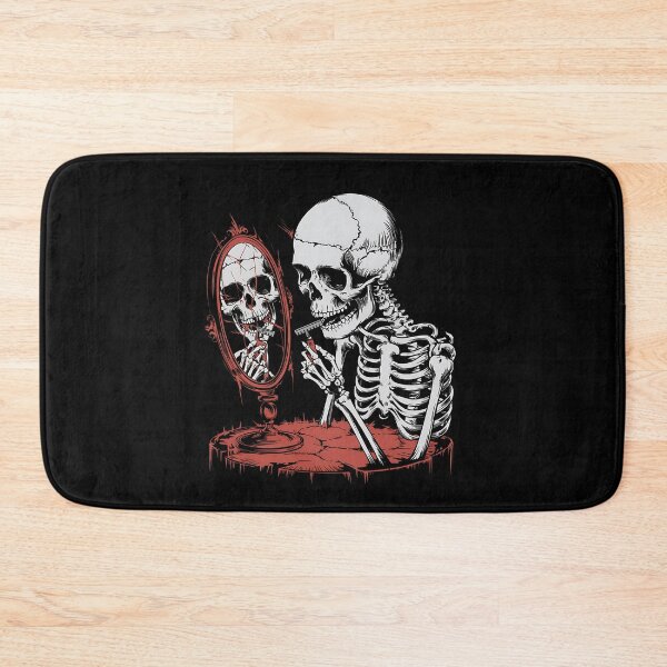 Item preview, Cute skeleton posing in front of the mirror designed and sold by ATOTI.
