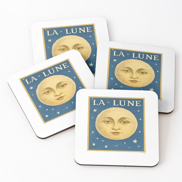 Aperçu de l'œuvre Illustration vintage de la Lune française – La Lune Celestial Art créée et vendue par weirdfishes123.