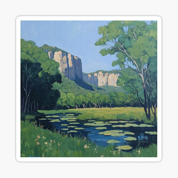 Item preview, Kakadu National Park | Post-impressionist painting style designed and sold by ComicsFactory.