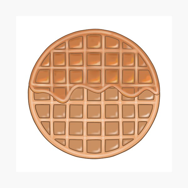 Item preview, Breakfast Lover Waffle With Syrup designed and sold by Sartoris Art.