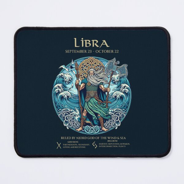 Item preview, Libra Norse Viking God Njord designed and sold by Kjahli.