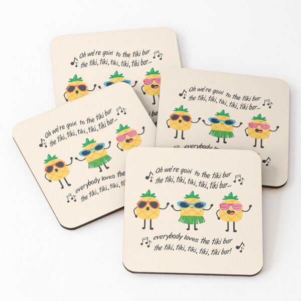 Item preview, Oh We're Goin' to the Tiki Bar- Singing Pineapples designed and sold by OozingOut.
