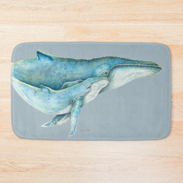 Item preview, Humpback Whales (blue) designed and sold by artofealain.
