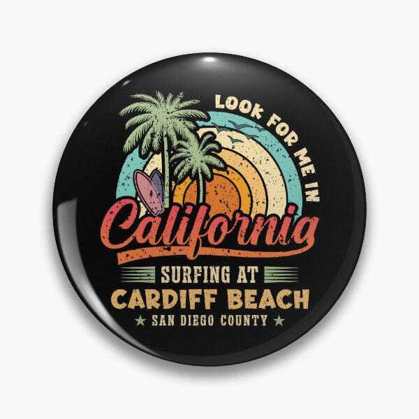 Item preview, Surf Cardiff Beach Surfing San Diego County California designed and sold by eclecTEEq.
