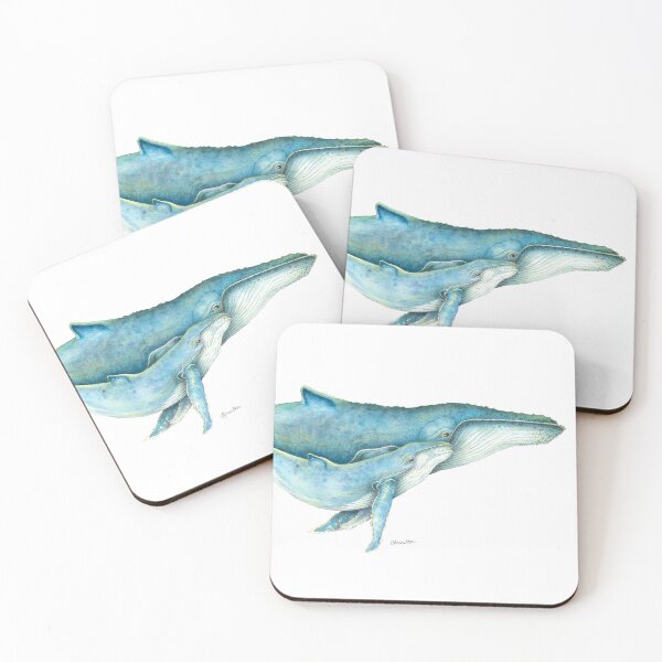 Item preview, Humpback Whales (green) designed and sold by artofealain.