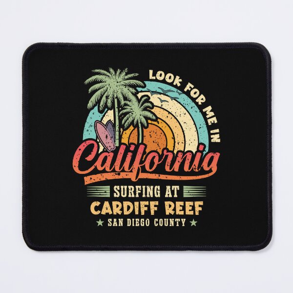 Item preview, Surf Cardiff Reef Surfing In Encinitas West Coast California designed and sold by eclecTEEq.