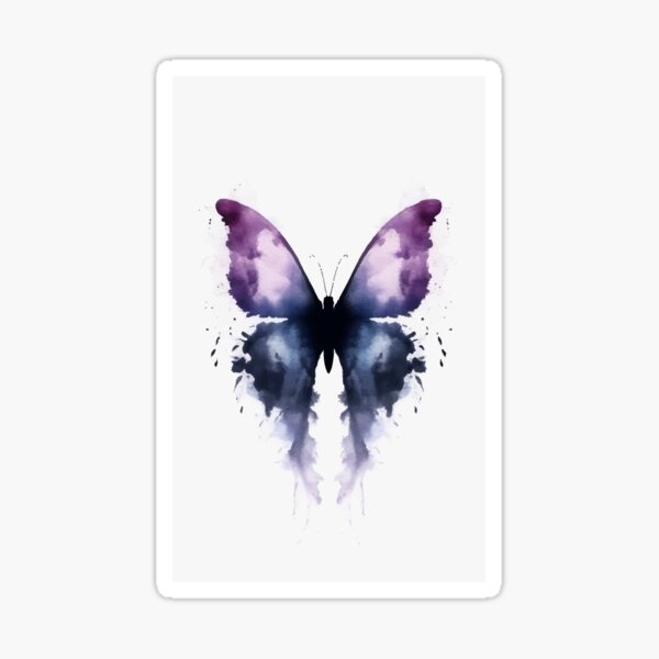 Artikel-Vorschau von Flüstern in Aquarell: Violetter Schmetterling, designt und verkauft von AbstractAnom.