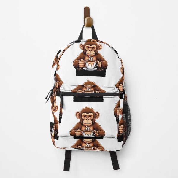 Item preview, Coffee First, Monkey Sticker designed and sold by SoulArtSara.