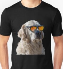 Billy the Golden Retriever in His Sunglasses Unisex T-Shirt