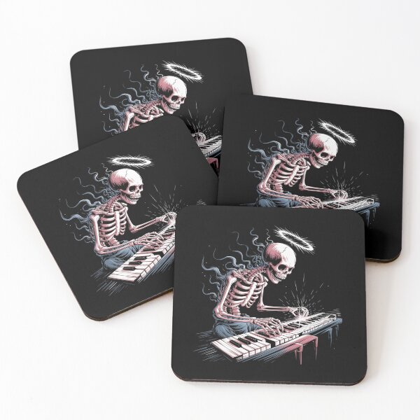 Item preview, Piano playing for the stray skeleton designed and sold by ATOTI.