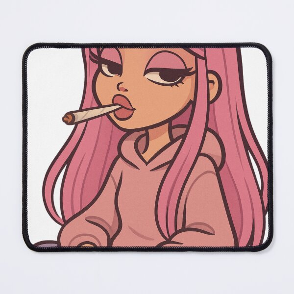 Item preview, Stoner Girl Vibes – Pink Chill designed and sold by BOBER-KURWA-PL.