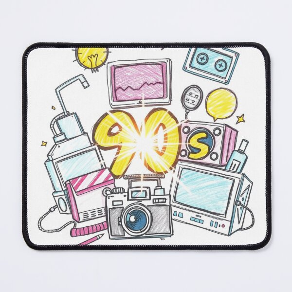 Item preview, Retro 90s Vibes – Nostalgic Doodle Throwback Design designed and sold by apoknight.