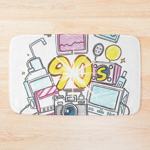 Item preview, Retro 90s Vibes – Nostalgic Doodle Throwback Design designed and sold by apoknight.
