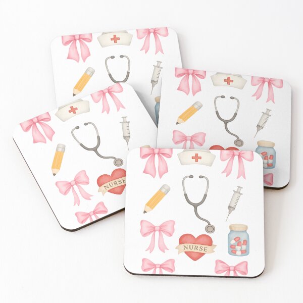 Item preview, Kawaii Nurse Stickers Set, Pink Bow Nurse Aesthetic, Cute Medical Icons for Nursing Students and Healthcare Lovers designed and sold by Giuggimade.