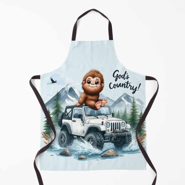 Item preview, Bigfoot God’s Country Forest Mountain Outdoors Vehicle designed and sold by BreezyDawnDesigns.