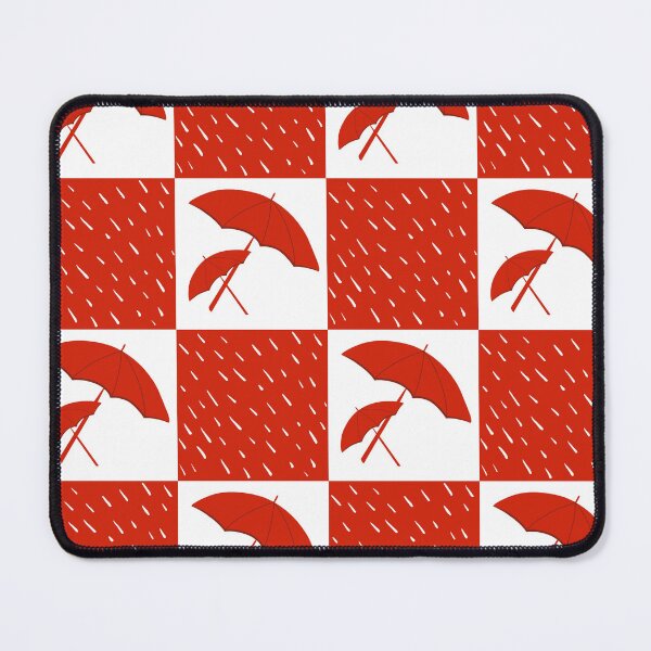 Item preview, Red umbrella checkered pattern. designed and sold by Laura Redden.