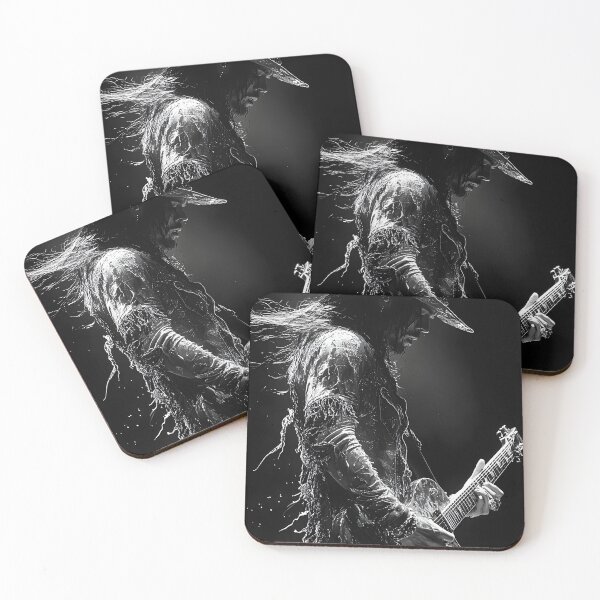Item preview, Musician with guitar in dynamic, moody spotlight designed and sold by Artessie.