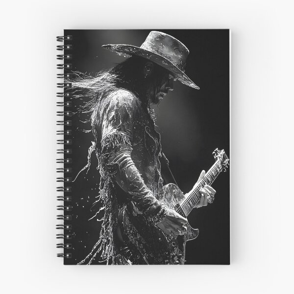 Item preview, Musician with guitar in dynamic, moody spotlight designed and sold by Artessie.