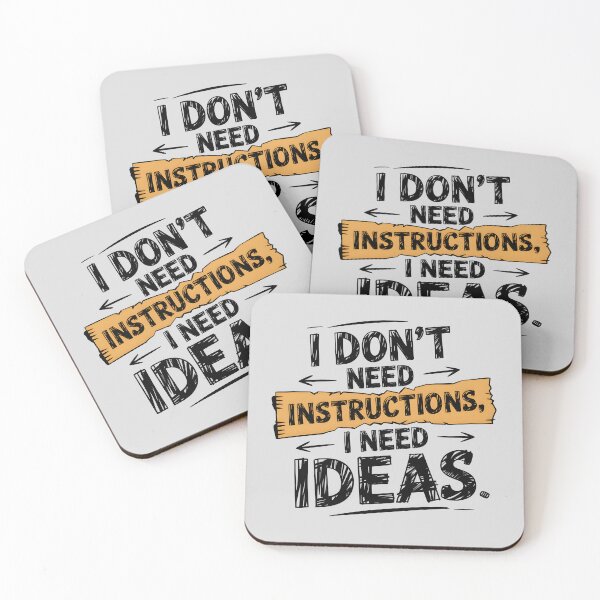 Item preview, I Don’t Need Instructions, I Need Ideas designed and sold by Jollys-ArtShop.