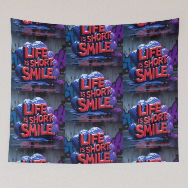 Item preview, Life is Short, Smile 23 designed and sold by Zeir Shop.